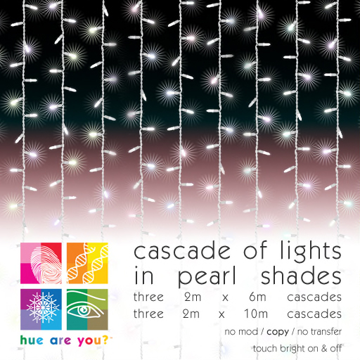 cascade of lights poster pearl